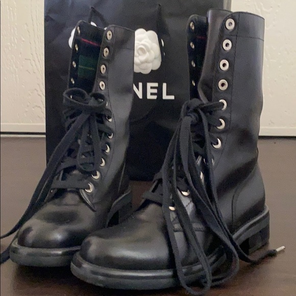 chanel combat boots - Picture 1 of 6